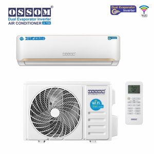 OSSOM Dual Evaporator Inverter Air Conditioner–2.0 Ton (24000 BTU) with Smart Wi-Fi Control